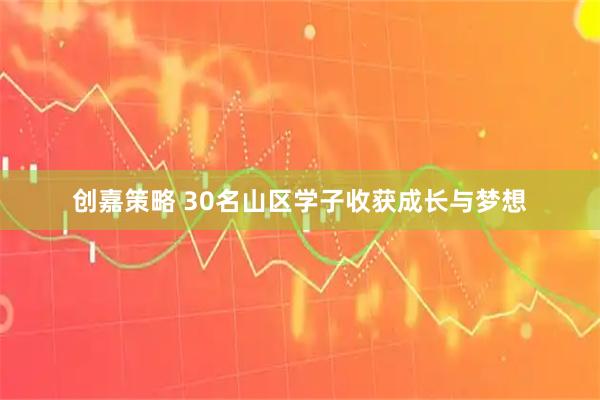 创嘉策略 30名山区学子收获成长与梦想